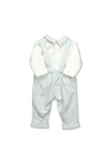 Babidu Baby Boy Top and Overall Set, Blue Multi