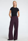 Selected Femme Rita Wide Leg Trousers, Wine