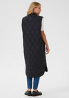 Kaffe Lorena Quilted Gilet, Black