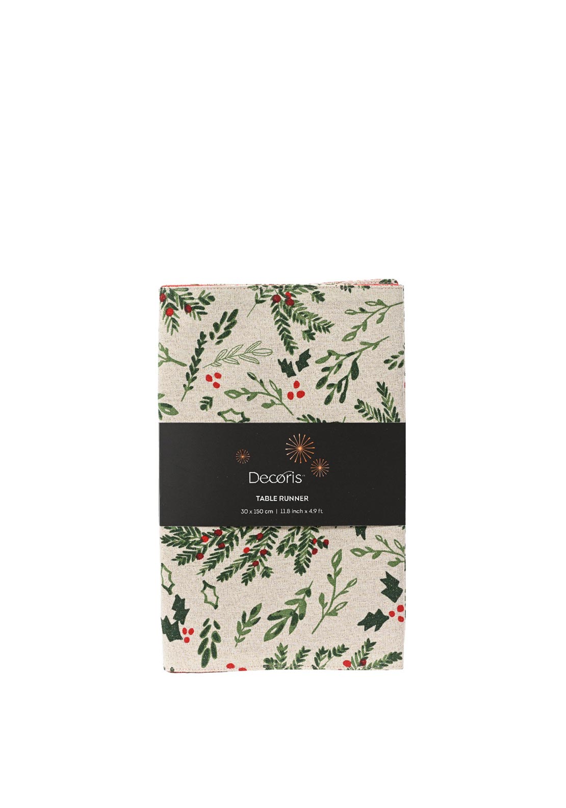 Kaemingk Christmas Mistletoe Print Table runner