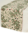 Kaemingk Christmas Mistletoe Print Table runner