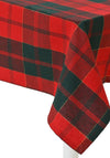 Kaemingk Check Rectangular Tablecloth, Red and Green
