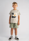 Hashtag Mini Boy Costa Rica Tee and Short Set, Taupe