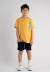 Hashtag Mini Boy Enjoy Surf Tee and Short Set, Yellow