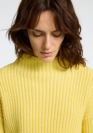 Selected Femme Selma Chunky Knit Jumper, Yellow