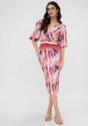 Role Mode Carnival Abstract Print A-Line Dress, Multi Coloured