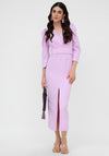 Role Mode Lona Belted A-Line Dress, Lilac