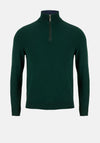 6th Sense Harry Quarter Zip Sweater, Pine