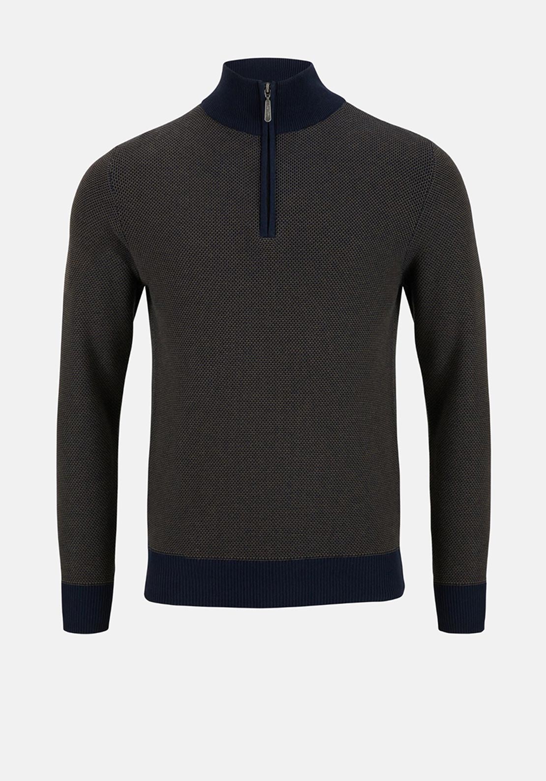 6th Sense Jimmy Quarter Zip Sweater, Morel