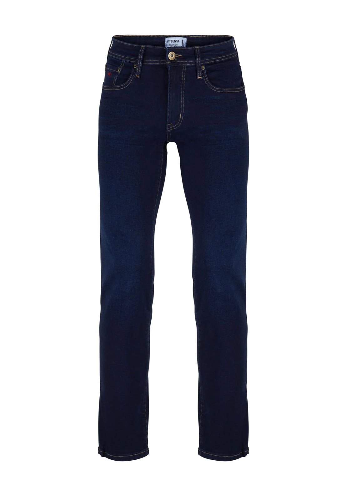 6th Sense Nevada Straight Leg Jeans, Stone Wash Blue