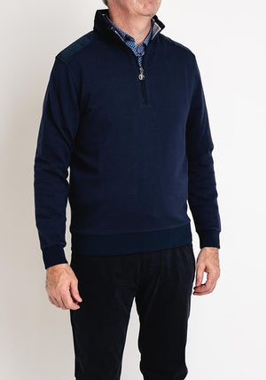 6th Sense Wilde Half Zip Sweatshirt, Navy
