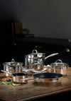 Stellar Profile 7000 5 Piece Draining Saucepan Set