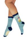 Powder Birthday Treat Ankle Socks, Blue