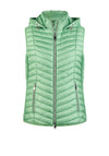 Barbara Lebek Padded Hooded Gilet, Green