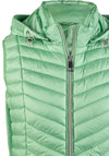 Barbara Lebek Padded Hooded Gilet, Green