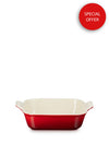 Le Creuset Stoneware Heritage Square Dish, Cerise