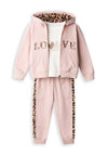 Ebita Mini Girl Love 3 Piece Tracksuit, Pink