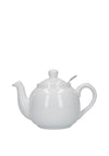 Kitchen Craft 600ml Traditional Farmhouse Filter Teapot, White