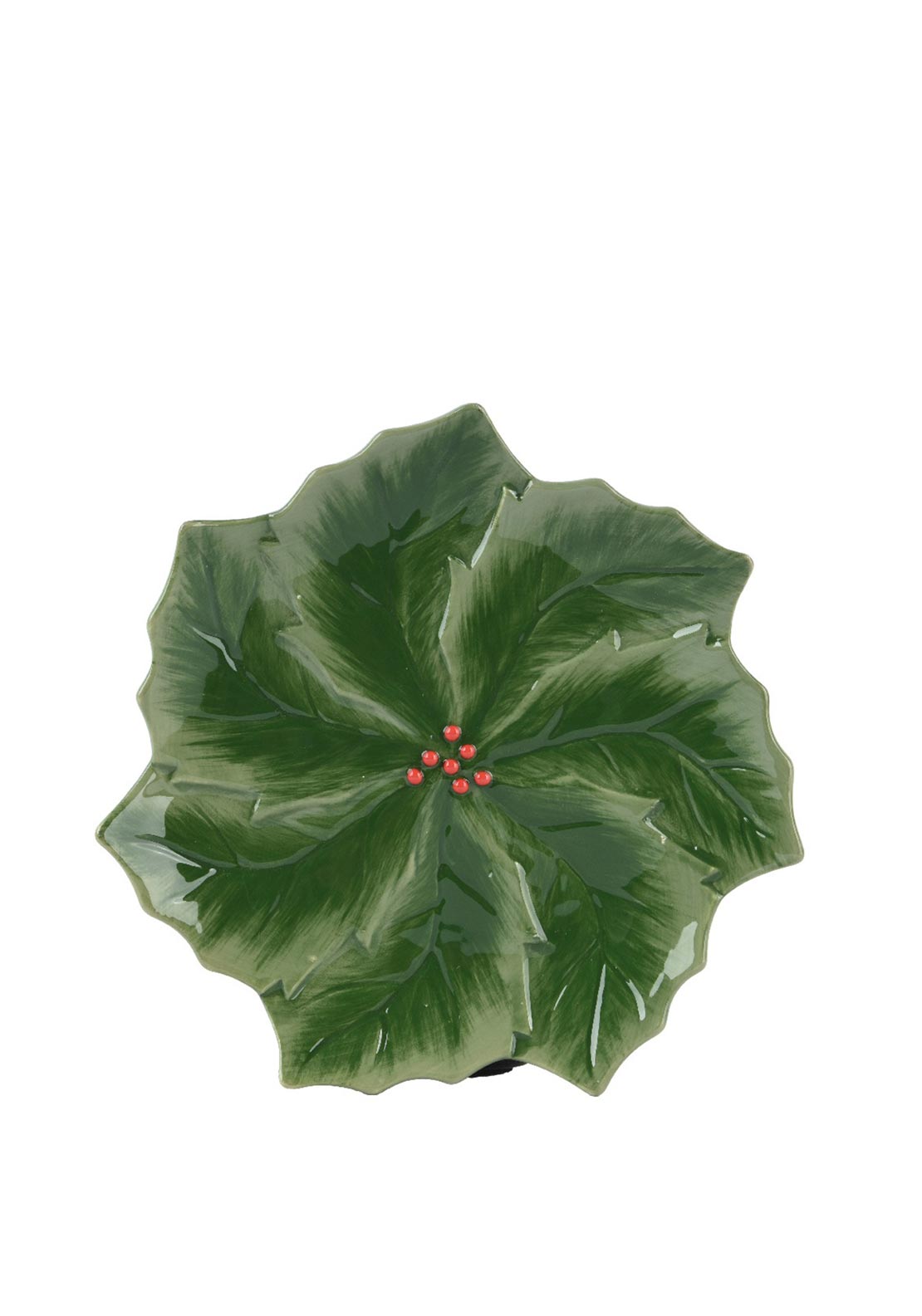 Kaemingk Christmas Holly Breakfast Plate