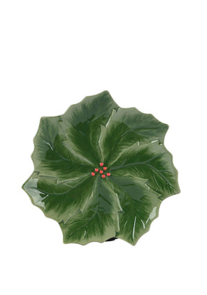 Kaemingk Christmas Holly Breakfast Plate