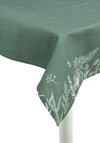 Kaemingk Winter Print Cotton Tablecloth, Green