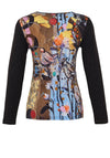 Dolcezza Bird Print Embellished Top, Multi
