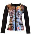Dolcezza Bold Print Short Jacket, Black