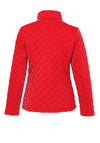 Dolcezza High Shine Quilted Coat, Red