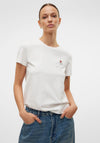 Vero Moda Viva Heart T Shirt, White