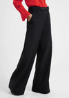 French Connection Echo Full Length Wide Leg Trouser, Black