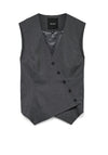 Vero Moda Liba Asymmetric Waistcoat, Grey