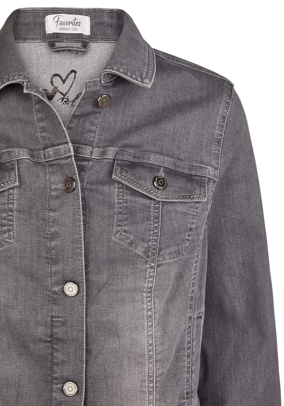Barbara Lebek Denim Jacket, Grey