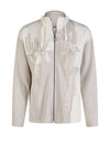 Barbara Lebek Embellished Zipped Sweatshirt, Grey