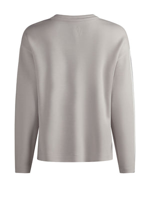 Barbara Lebek Embellished Drawstring Sweatshirt, Grey