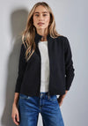 Street One Waffle Zipped Jacket, Navy
