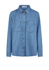 Barbara Lebek Buttoned Denim Shirt, Medium Blue