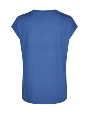 Barbara Lebek Abstract Beach Print Top, Blue