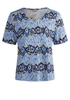 Barbara Lebek Abstract Animal Print T Shirt, Blue