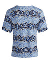 Barbara Lebek Abstract Animal Print T Shirt, Blue