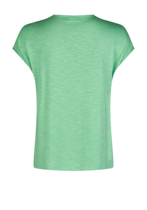 Barbara Lebek Embellished Neck T Shirt, Green