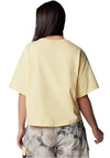 Columbia Womens Painted Peak™ Knit Short Sleeve Cropped Top, Sunkissed Shark