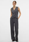 Vero Moda Liba Asymmetric Waistcoat, Grey