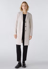 OUI Mayson Boiled Wool Jacket, Stone Melange