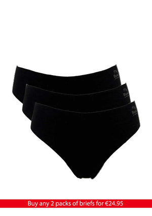 My Basic 3 Pack Seamless String, Black