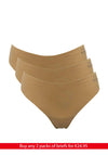 My Basic 3 Pack Seamless String, Beige