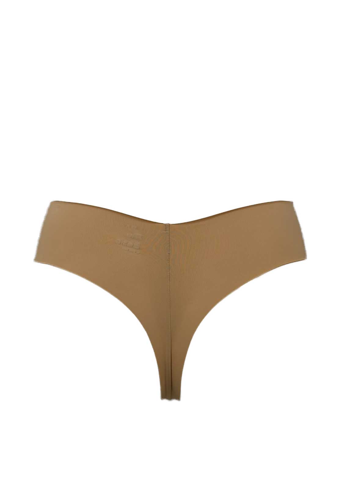 My Basic 3 Pack Lace Detail String, Beige
