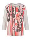 Barbara Lebek Abstract Print Top, Light Grey Multi