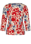 Barbara Lebek Floral Print Top, Red