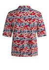 Barbara Lebek Floral Print Polo T Shirt, Red