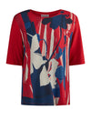 Barbara Lebek Abstract Print Top, Red